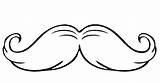 Mustache Moustache Template Printable Sketch Coloring Page sketch template