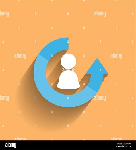 Vector user icon modern flat design Stock Vector Image & Art - Alamy