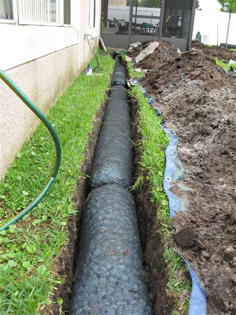 NDS EZ Drain Pre-constructed French Drain Installation | Yard, tree, greenhouse, garden ...