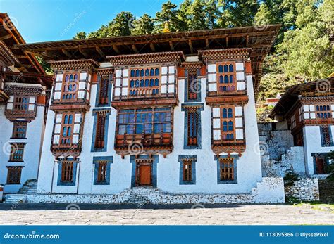 Bhutanese Traditional House - Bhutan Editorial Photo - Image of asia, bhutanese: 113095866