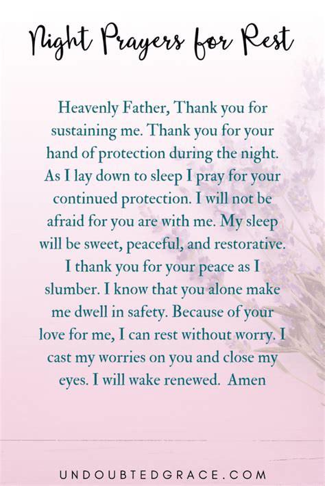 Bedtime Prayer For Adults