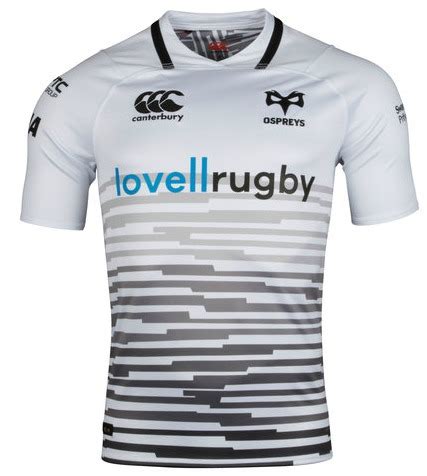 New Ospreys Rugby Kit 2018- White Ospreys Canterbury Away Jersey 2017 ...