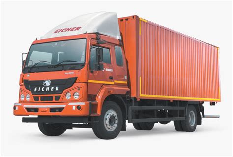 Eicher 22 Ft Container Truck, HD Png Download - kindpng