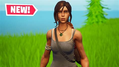 New LARA CROFT (TOMB RAIDER) Skin Gameplay in Fortnite! - YouTube