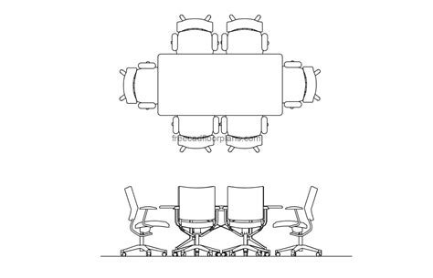 Meeting Table Elevation Cad Block Coffee Table Design - vrogue.co