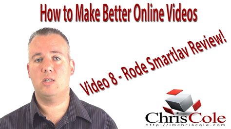 Make Better Online Videos 08 - Rode Smartlav Review - YouTube