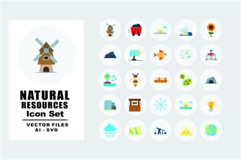 Natural Resources 25 Icons Pack Graphic by Iconic Panda · Creative Fabrica