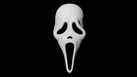 STL file Ghost face Scream Mask 👻・3D printer model to download・Cults