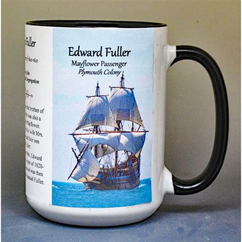 Fuller, Edward - Mayflower - HistoryMugs.us