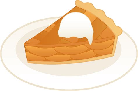 Apple Pie A La Mode - Free Clip Art