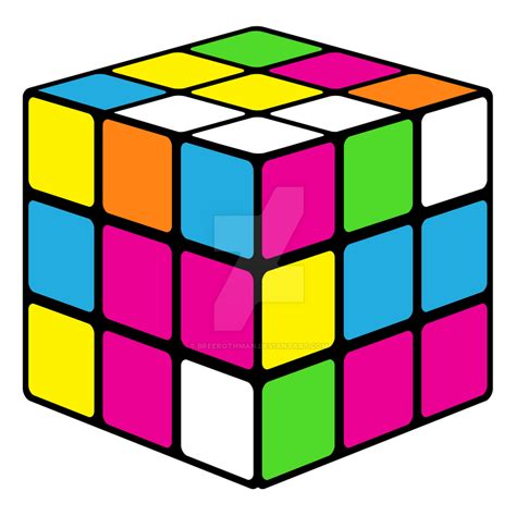 80s Neon Rubik's Cube by breerothman on DeviantArt