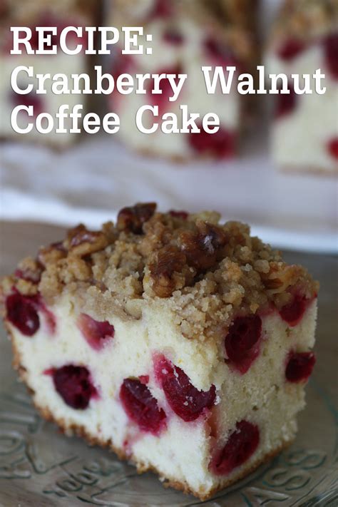 {RECIPE} Cranberry Walnut Coffee Cake | Catch My Party