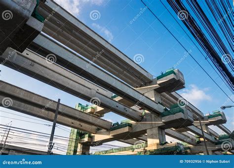 Metro Rail Construction in Bangkok 2016 Thailand Editorial Photo - Image of transportation, work ...