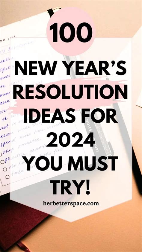 New Year's Resolutions Ideas For 2024: New Year, New You!