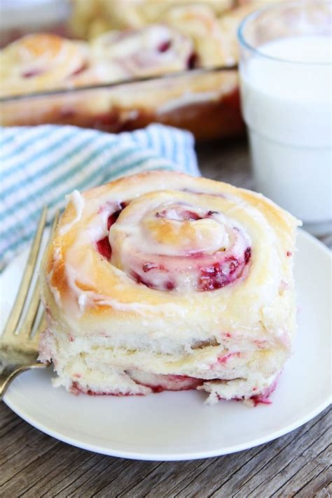 Raspberry Sweet Rolls Recipe | Two Peas & Their Pod