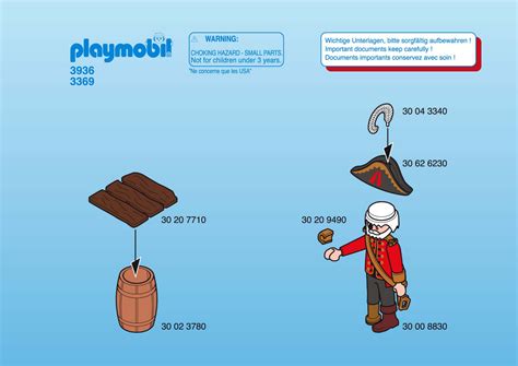 Manual Playmobil 3369 (page 1 of 2) (English, German, Dutch, Danish, French, Italian, Polish ...