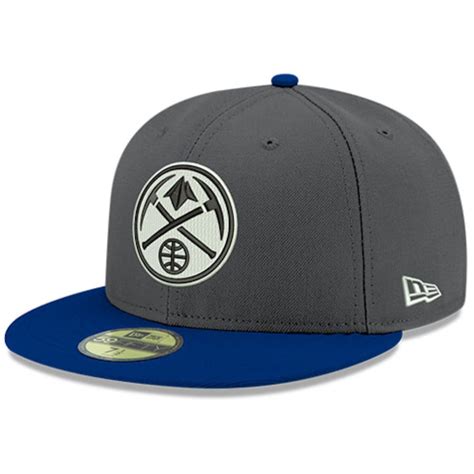 New Era Denver Nuggets Heathered Gray/Navy Shader Melt 2 59FIFTY Hat