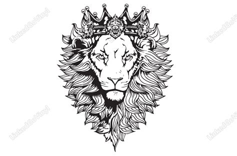 Free Lion Face SVG Graphics Craft Design - LinkedGo Vinyl