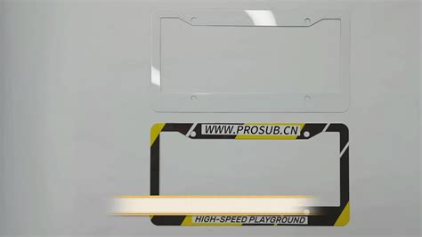 Prosub Customized Aluminum Car Plate Sublimation Blank License Plate Frame Sublimation License ...