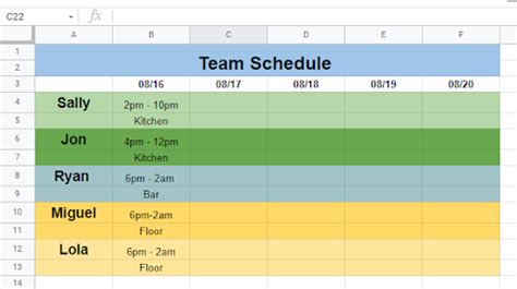 How to Make a Weekly Schedule in Excel?