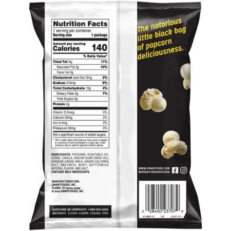 Smartfood White Cheddar Cheese Popcorn, 0.875 oz - Kroger