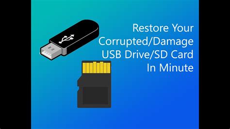 How To Fix a Corrupted USB Flash Drive using windows 10 CMD - YouTube