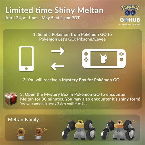 Shiny Meltan Returning For A Limited Time in Pokemon Go