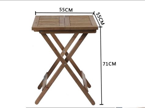 Balcony wooden foldable table (avail until 30 Sep), Furniture & Home Living, Outdoor Furniture ...