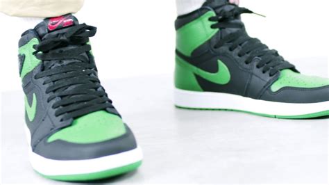 AIR JORDAN 1 RETRO HIGH OG "PINE GREEN" - ON FEET LOOK - YouTube