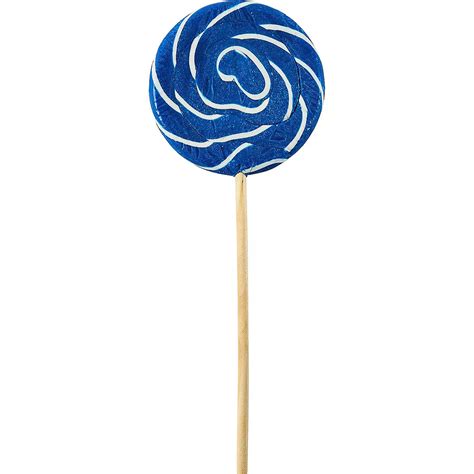 Large Royal Blue Swirly Lollipops 6ct | Party City