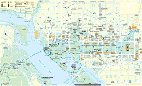 Washington, D.C. tourist map - Ontheworldmap.com