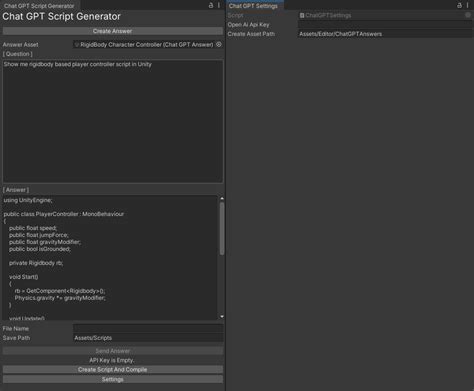 ChatGPT Script Generator - Assets4Unity