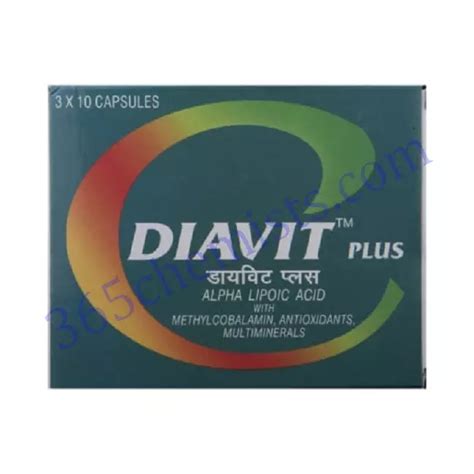 Diavit Plus Capsule | Beta-carotene/Alpha Lipoic Acid | 365chemists