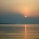 Sunrise beginning at Apostle Islands National Lakeshore, Wisconsin ...