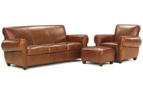 Tribeca Rustic Three PIece Leather Queen Sleeper Sofa Set