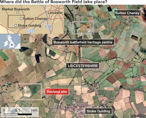 BBC News - New Battle of Bosworth Field site revealed