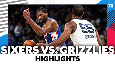 Sixers Highlights | Embiid leads Sixers to blowout win over Grizzlies - YouTube