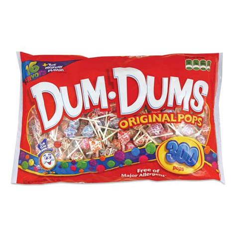 Spangler Dum-dum-pops, Assorted Flavors, Individually Wrapped, 300/pack 60 300 Package