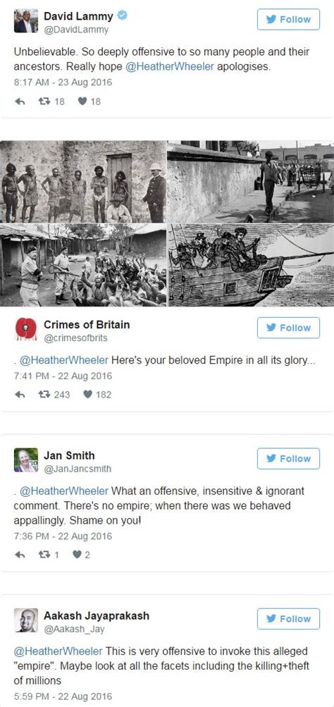 MP Heather Wheeler sparks Twitter backlash with British Empire post ...