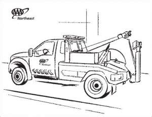 Tow Truck Coloring Pages