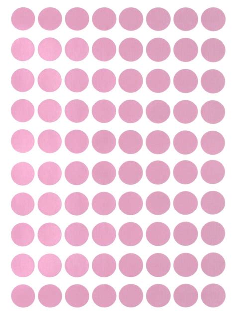 Dot Stickers Pastel Pink in Various Sizes (8MM-25MM) Color Label in 15 Sheets | eBay