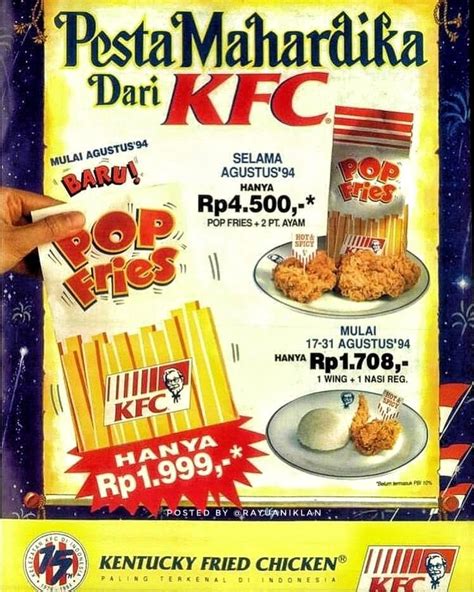 KFC Indonesia - Pesta Mahardika | Kfc, Iklan zaman dulu, Indonesia