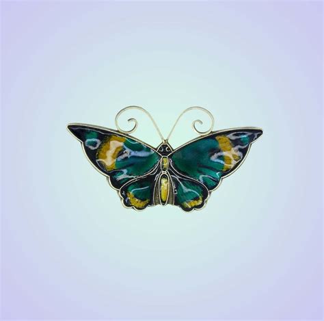 Brooch – Silver and Enamel Butterfly | Victoria & Albert Antiques