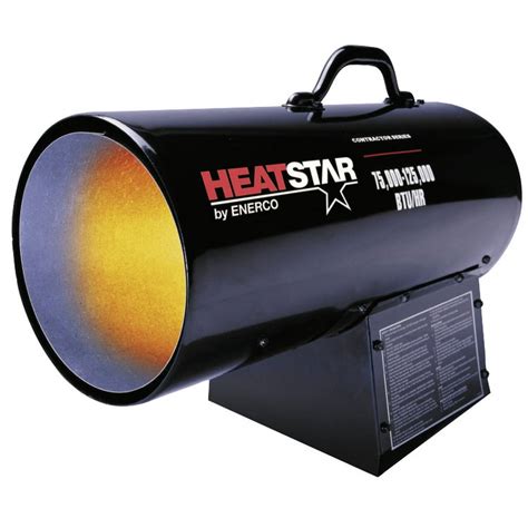 Portable Propane/Natural Gas Forced Air Heaters, 125,000 Btu/h, 40 lb, 115 V - Walmart.com ...