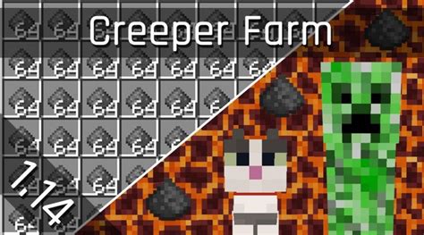 Creeper Gunpowder Farm Tutorial | Minecraft 1.14/1.15 (Java Edition ...