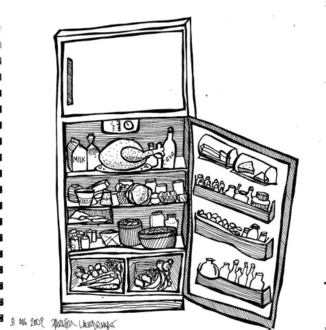 How To Draw A Fridge - DIY