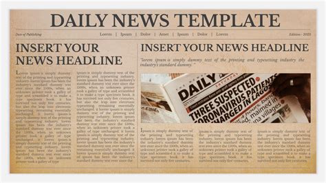 Newspaper Presentation Template for Google Slides - SlideKit