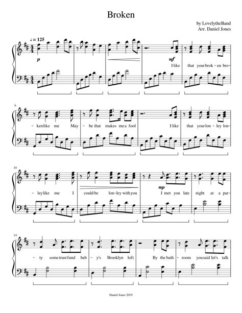 Broken Sheet music for Piano (Solo) | Musescore.com