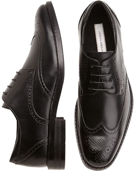 Joseph Abboud Black Wingtip Lace-Up Shoes - Men's Sale | Men's Wearhouse