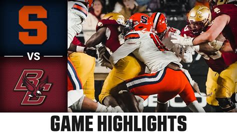 Syracuse vs. Boston College | ACC Football Highlights (2022) - YouTube